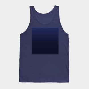 Classic Navy Blue Solid Ombre Gradient Tank Top